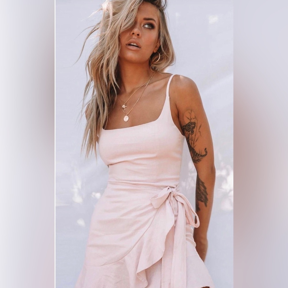 Princess Polly Cottage Hill Blush Mini Dress